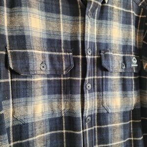 Mens Wolverine S PLAID button Up Double Pockets